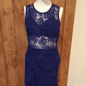 Fitted Lace dress with built in front bra cover